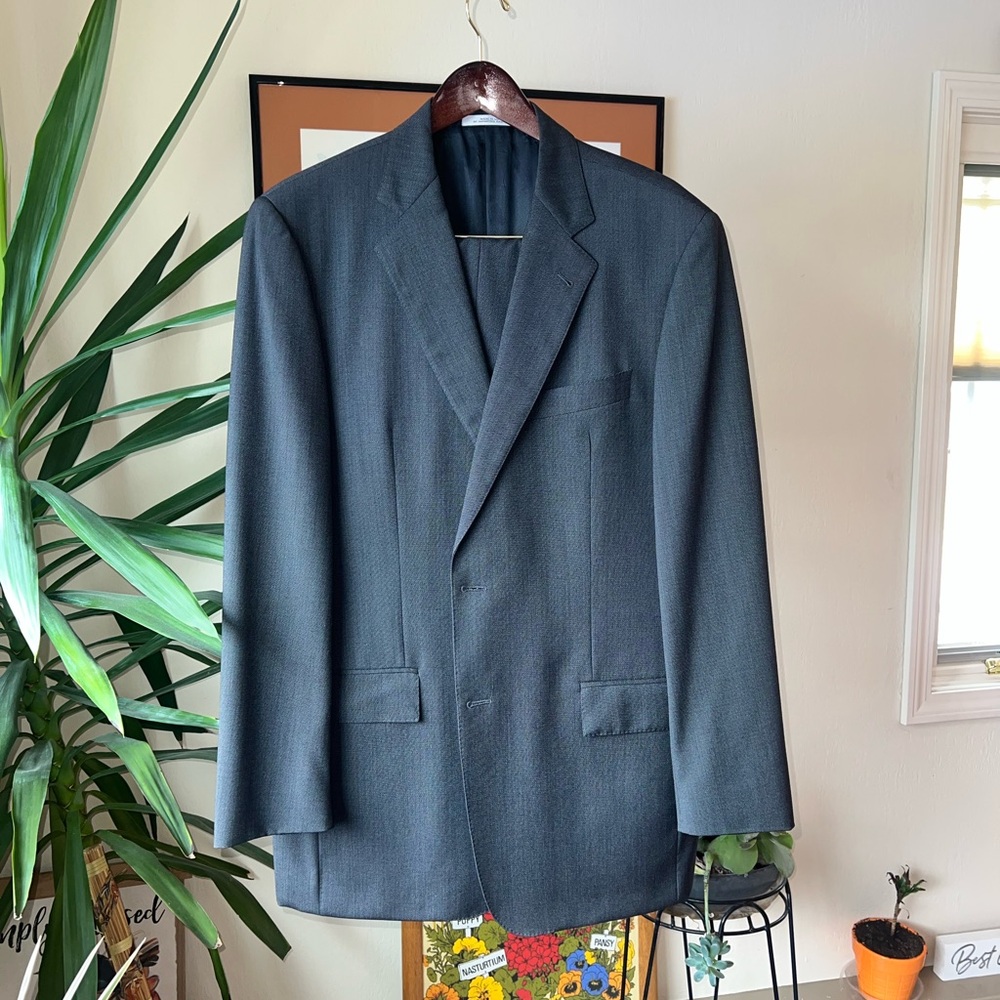 Men's Classic Joseph Aboud Gray American Suit Single-Breasted Exl/Condition